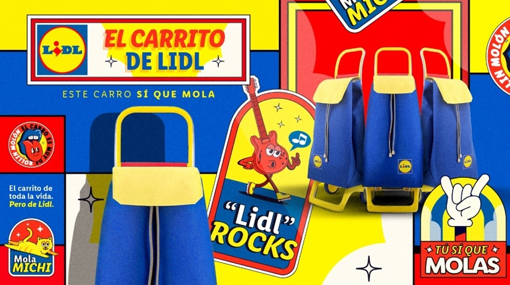 Lidl lanza el Carrito de Lidl,  un carrito de la compra personalizable  y con los icónicos colores de la marca