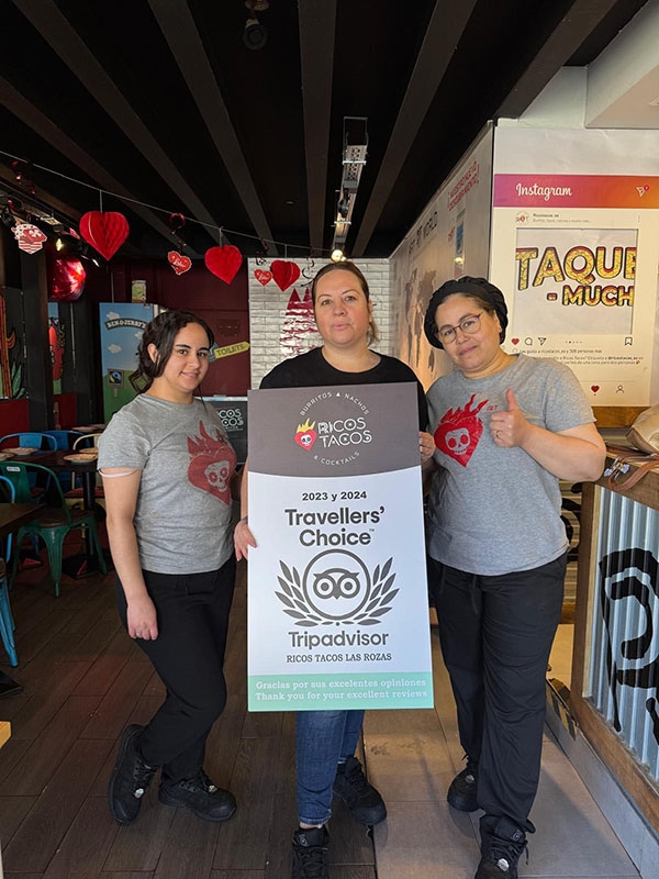 Mexicana de Franquicias triunfa en los Premios Travellers' Choice 2024 de TripAdvisor con sus tres marcas: La Mordida, Ricos Tacos y SuperTaco